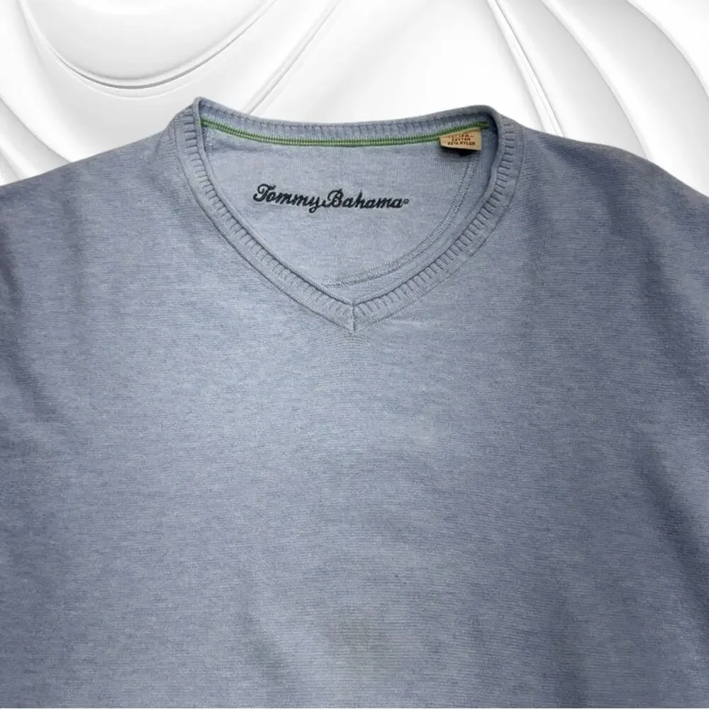 TOMMY BAHAMA Men’s XL Light Blue Sweater